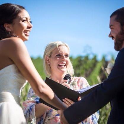 ceremony action shot - Jessica Maida